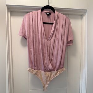 PAIGE Mauve and Beige Bodysuit